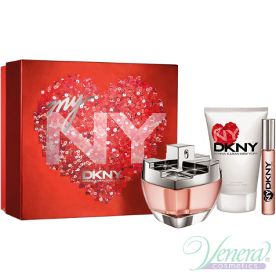 DKNY My NY Set (EDP 100ml + BL 100ml + Roll On 10ml) for Women Women's Gift sets
