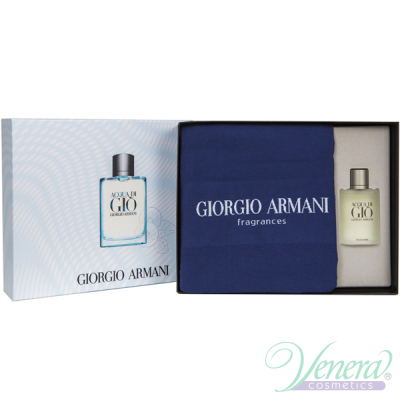 Armani Acqua Di Gio Set (EDT 100ml + Towel) for Men Men's Gift sets