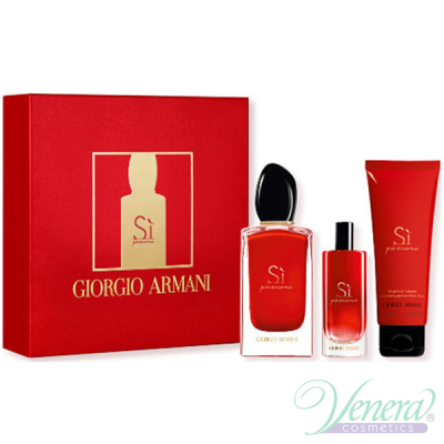 Armani Si Passione Set (EDP 100ml + EDP 15ml + BL 75ml) for Women Women's Gift sets