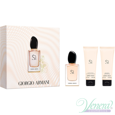 Armani Si Set (EDP 100ml + BL 75ml + SG 75ml) for Women Women's Fragrance