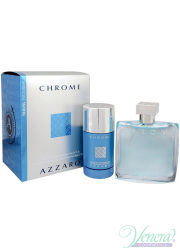 Azzaro Chrome Set (EDT 100ml + Deo Stick 75ml) ...