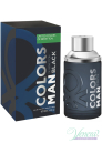 Benetton Colors Man Black EDT 100ml for Men Without Package Men's Fragrances without package