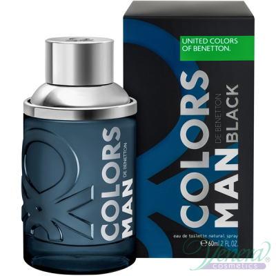 Benetton Colors Man Black EDT 60ml for Men Men's Fragrance