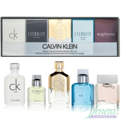 Calvin Klein Deluxe Collection Miniature 5 x EDT 10ml for Men Gift Sets