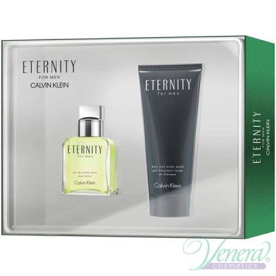 Calvin Klein Eternity Set (EDT 30ml + Hair & Body Wash 100ml) for Men Men's Gift sets