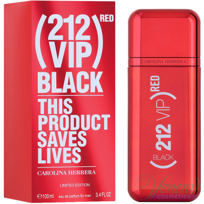 Carolina Herrera 212 VIP Black Red EDP 100ml for Men Men's Fragrance