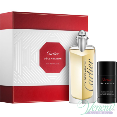 Cartier Declaration Set (EDT 100ml + Deo Stick 75ml) for Men Men's Gift sets