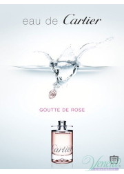 Cartier Eau De Cartier Goutte De Rose EDT 100ml for Women Without Package Women's Fragrances without package