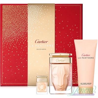 Cartier La Panthere Set (EDP 75ml + EDP 6ml + BL 100ml) for Women Women's Gift sets