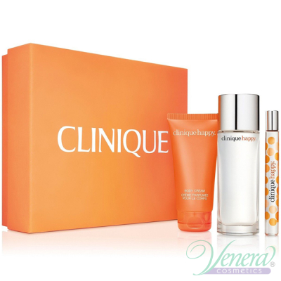 Clinique Happy Set (EDP 50ml + EDP 10ml + Body Cream 75ml) for Women Women's Gift sets
