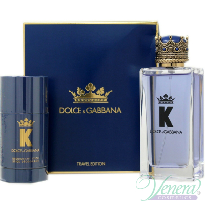 Dolce&Gabbana K by Dolce&Gabbana Set (EDT 100ml + Deo Stick 75ml) for Men Men's Gift sets