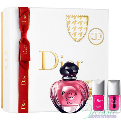 Dior Poison Girl Set (EDP 50ml + Nail Glow 7ml + Dior Vernis 7ml) for Women Women's Gift sets