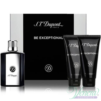 S.T. Dupont Be Exceptional Set (EDT 100ml + AS Balm 100ml + SG 100ml) for Men Men's