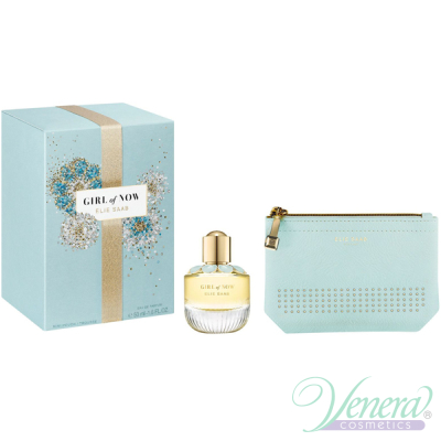 Elie Saab Girl of Now Set (EDP 50ml + Pouch) for Women Women's Gift sets