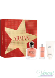 Emporio Armani In Love With You Set (EDP 50ml + EDP 15ml + Hand Cream 50ml) for Women Women's Gift sets