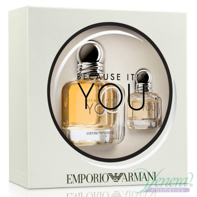 Emporio Armani Because It's You Set (EDP 50ml + EDP 7ml) for Women Women's Gift sets