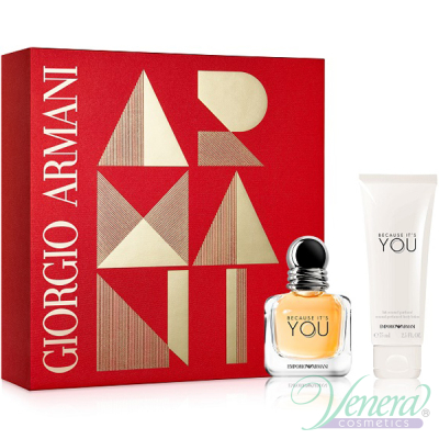Emporio Armani Because It's You Set (EDP 30ml + BL 75ml) for Women Women's Gift sets