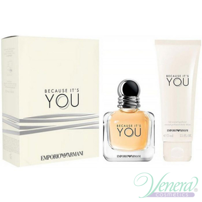 Emporio Armani Because It's You Set (EDP 50ml + BL 75ml) for Women Women's Gift sets