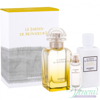 Hermes Le Jardin de Monsieur Li Set (EDT 50ml + EDT 7.5ml + BL 40ml) for Men and Women Unisex Fragrances