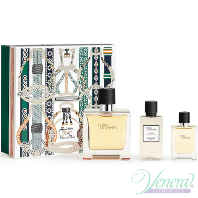 Hermes Terre D'Hermes Set (EDP 75ml + EDP 12.5ml + After Save Balm 40ml) for Men Men's Gift sets