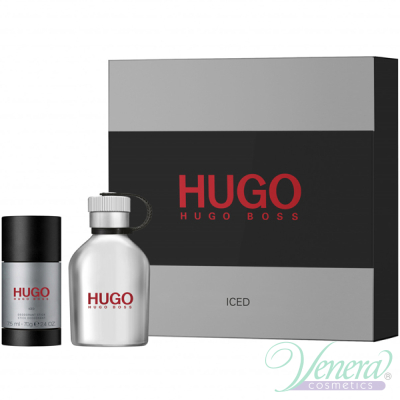 Hugo Boss Hugo Iced Set (EDT 75ml + Deo Stick 75ml) for Men Men's Gift sets