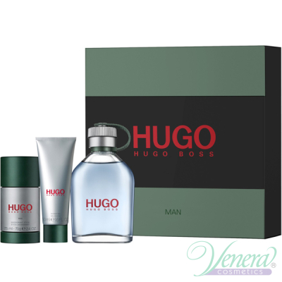 Hugo Boss Hugo Set (EDT 125ml + Deo Stick 75ml + SG 50ml) for Men Men's Gift sets