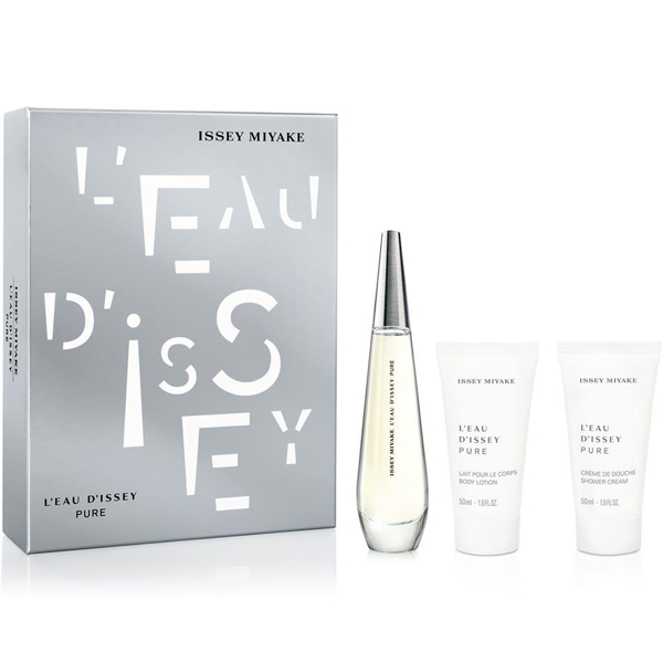Issey Miyake L'Eau D'Issey Pure Set (EDP 50ml + BL 50ml + SG 50ml) for ...