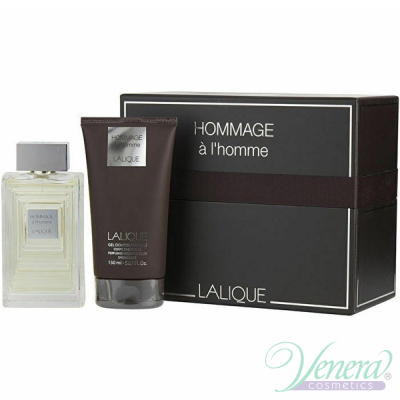 Lalique Hommage à L'Homme Set (EDT 100ml + SG 150ml) for Men Men's Gift sets