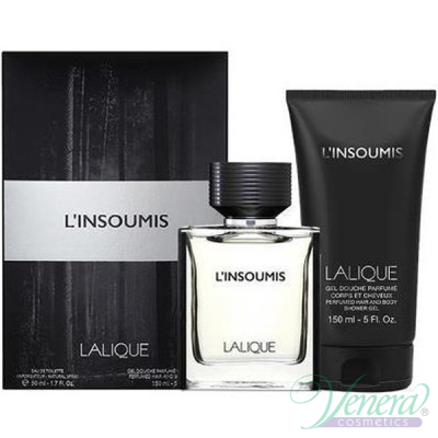 Lalique L'Insoumis Set (EDT 50ml + SG 150ml) for Men Men's Gift Sets