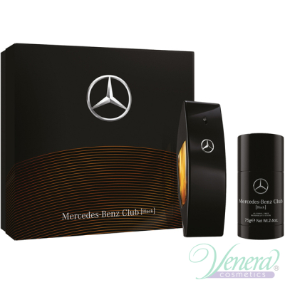 Mercedes-Benz Club Black Set (EDT 100ml + Deo Stick 75ml) for Men Men's Gift sets