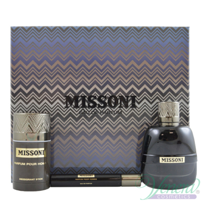 Missoni Missoni Parfum Pour Homme Set (EDP 100ml + EDP 10ml + Deo Stick 75ml) for Men Men's sets