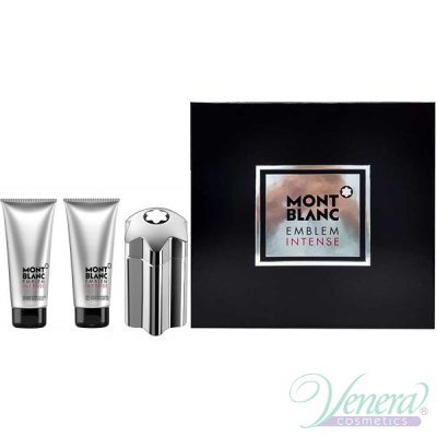 Montblanc Emblem Intense Set (EDT 100ml + AS Balm 100ml + SG 100ml) for Men Men's Gift sets