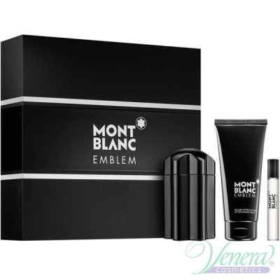Mont Blanc Emblem Set (EDT 100ml + AS Balm 100ml + EDT 7.5ml) for Men Men's Gift sets