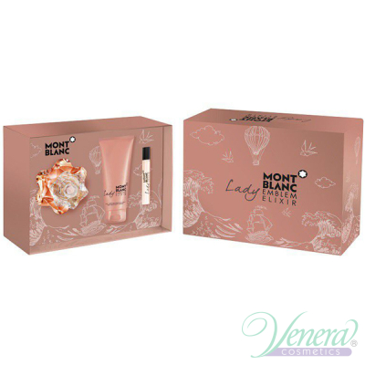 Mont Blanc Lady Emblem Elixir Set (EDP 75ml + EDP 7.5ml + BL 100ml) for Women Women's Gift sets