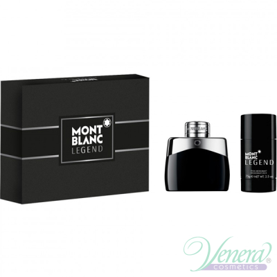 Mont Blanc Legend Set (EDT 50ml + Deo Stick 75ml) for Men Men's Fragrance