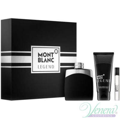 Mont Blanc Legend Set (EDT 100ml + AS Balm 100ml + EDT 7.5ml) for Men Men's Fragrance