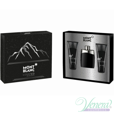 Mont Blanc Legend Set (EDT 100ml + AS Balm 100ml + SG 100ml) for Men Men's Gift sets