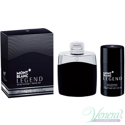 Mont Blanc Legend Set (EDT 100ml + Deo Stick 75ml) for Men Men's Fragrance