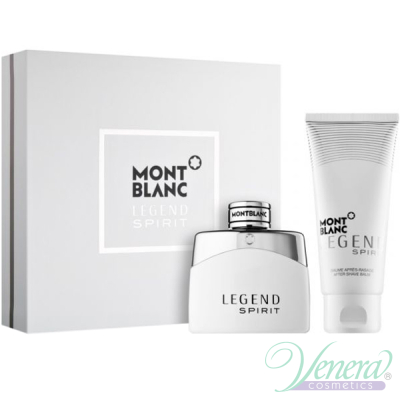 Mont Blanc Legend Spirit Set (EDT 50ml + AS Blam 100ml) for Men Men's Gift sets