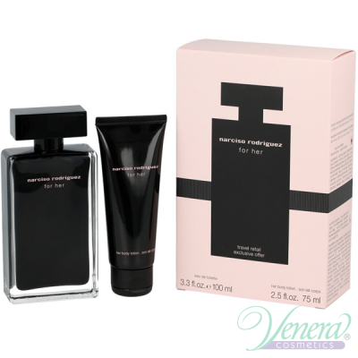 Narciso Rodriguez for Her Set (EDT 100ml + BL 75ml) for Women Women's Gift sets