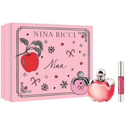 Nina Ricci Nina Set (EDT 50ml + Lipstick 2ml) for Women Women's Gift sets