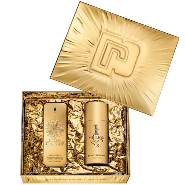 Paco 1 Million Parfum Set (EDP 100ml + Deo Spray 150ml) for Men | Cosmetics