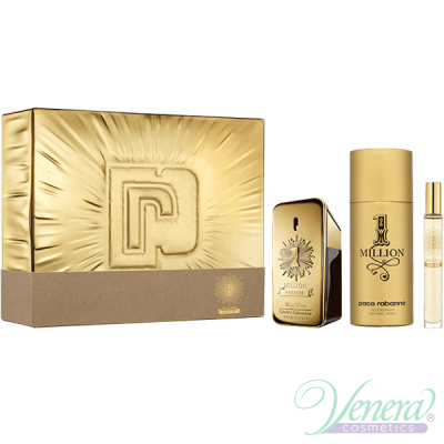 Paco Rabanne 1 Million Parfum Set (EDP 50ml + EDP 10ml + Deo Spray 150ml) for Men Men's Gift sets