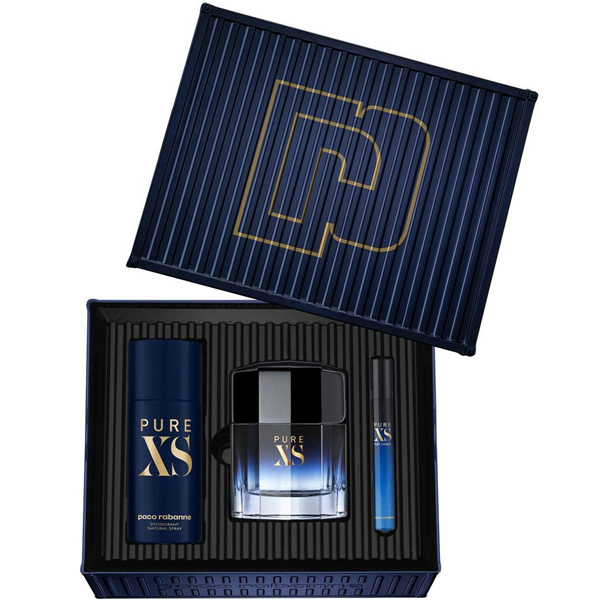 Paco Rabanne Pure XS Set (EDT 100ml + EDT 10ml + Deo Spray 150ml) for ...