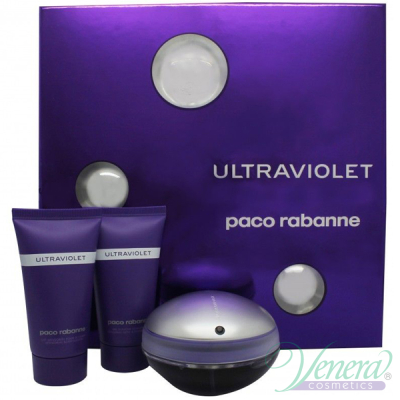 Paco Rabanne Ultraviolet Set (EDP 50ml + BL 50ml + SG 50ml) for Women Women's Gift sets