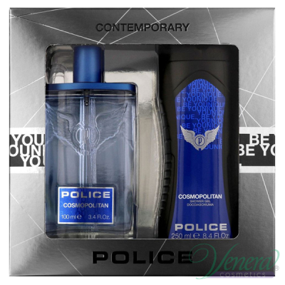 Police Cosmopolitan Set (EDT 100ml + SG 250ml) for Men Men's Gift sets