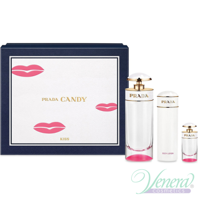 Prada Candy Kiss Set (EDP 80ml + EDP 7ml + BL 75ml) for Women Women's Gift sets