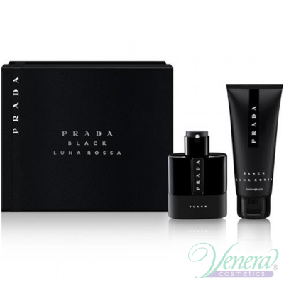 Prada Luna Rossa Black Set (EDP 50ml + SG 100ml) for Men Men's Fragrance
