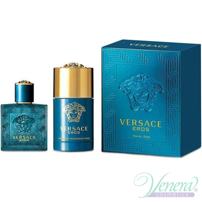 Versace Eros Set (EDT 50ml + Deo Stick 75ml) for Men Men's Gift sets