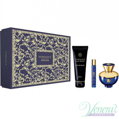 Versace Pour Femme Dylan Blue Set (EDP 100ml + EDP 10ml + BL 150ml) for Women Women's Gift sets
